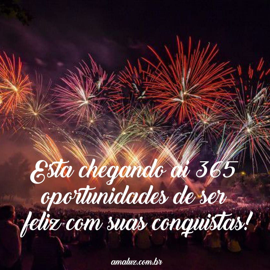 Vem ai 365 dias de alegria, boas festas de fim de ano