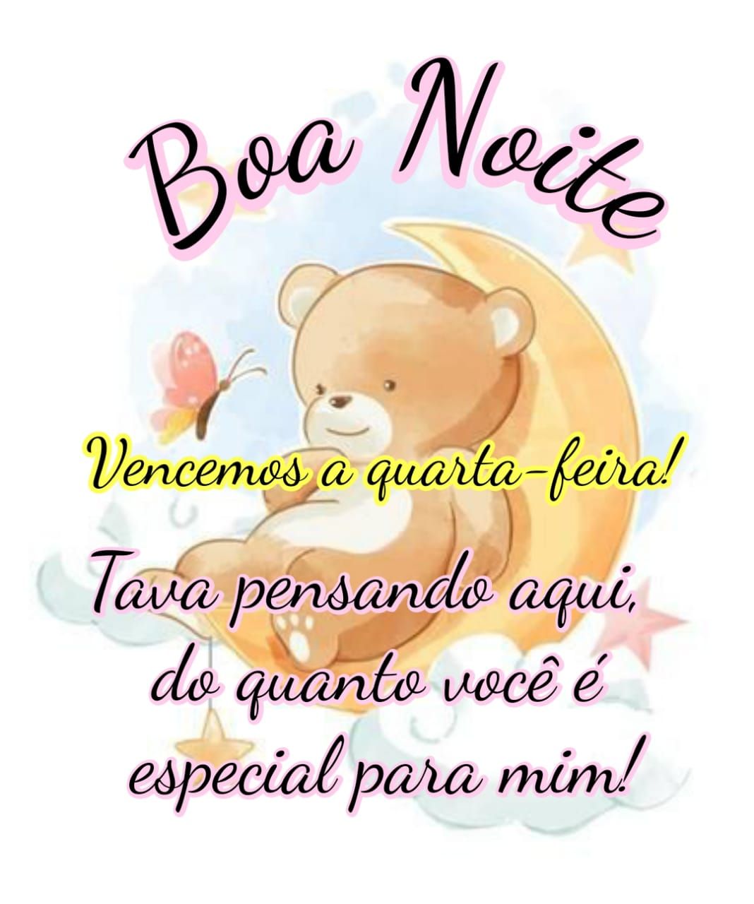 Vencemos a quarta feira, boa noite.