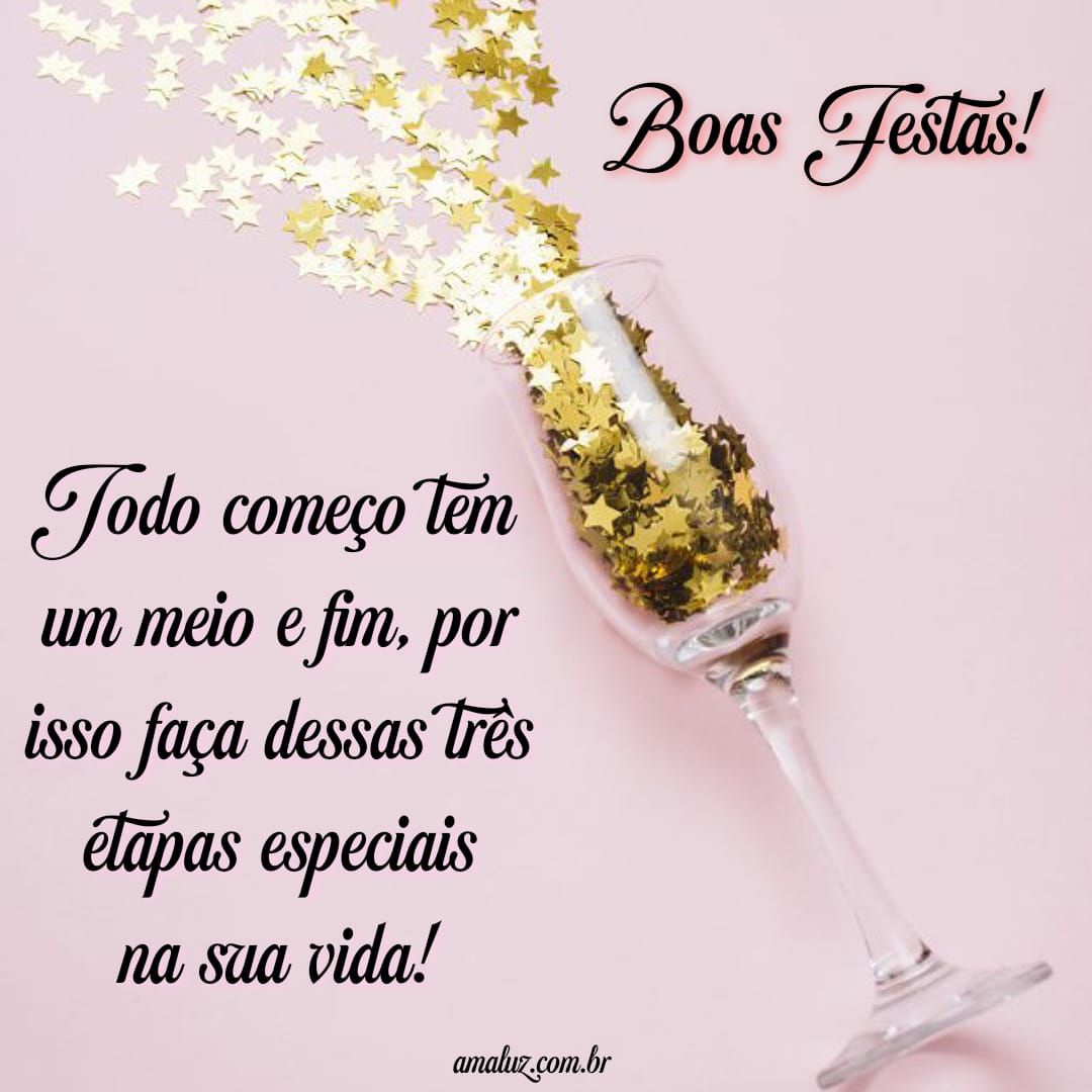 todo começo tem um meio e fim