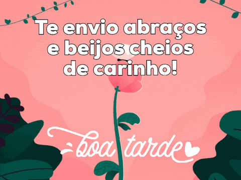 Boa tarde com flores e carinho