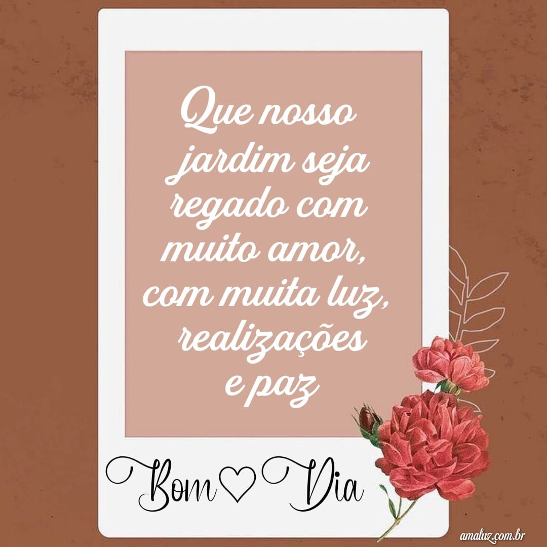 Bom dia com mensagens doces