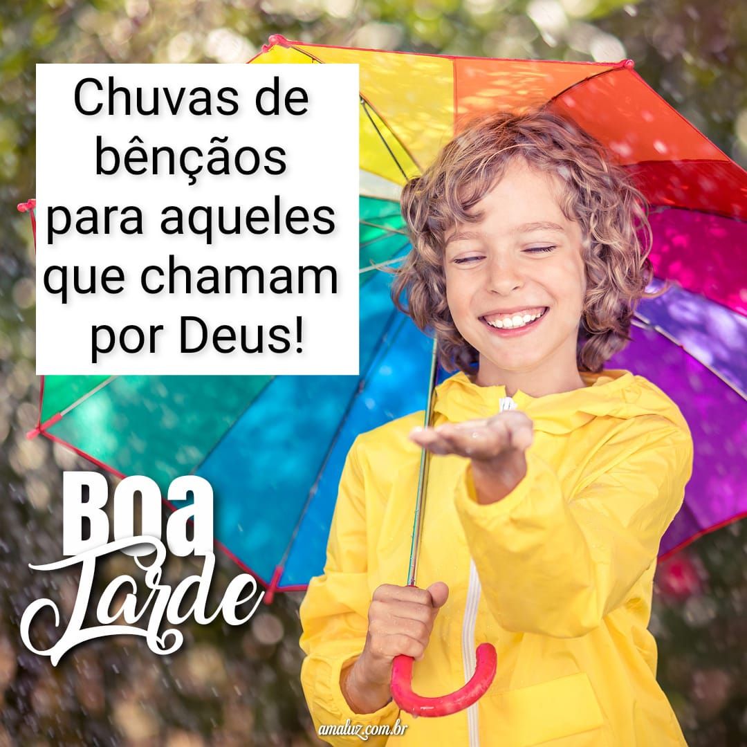 Desejo chuvas de bençãos