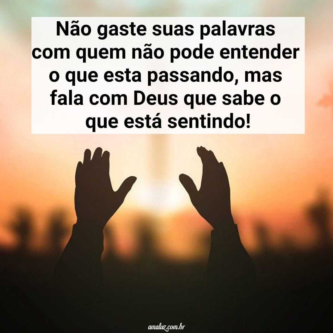 Imagens com mensagens de Deus para status