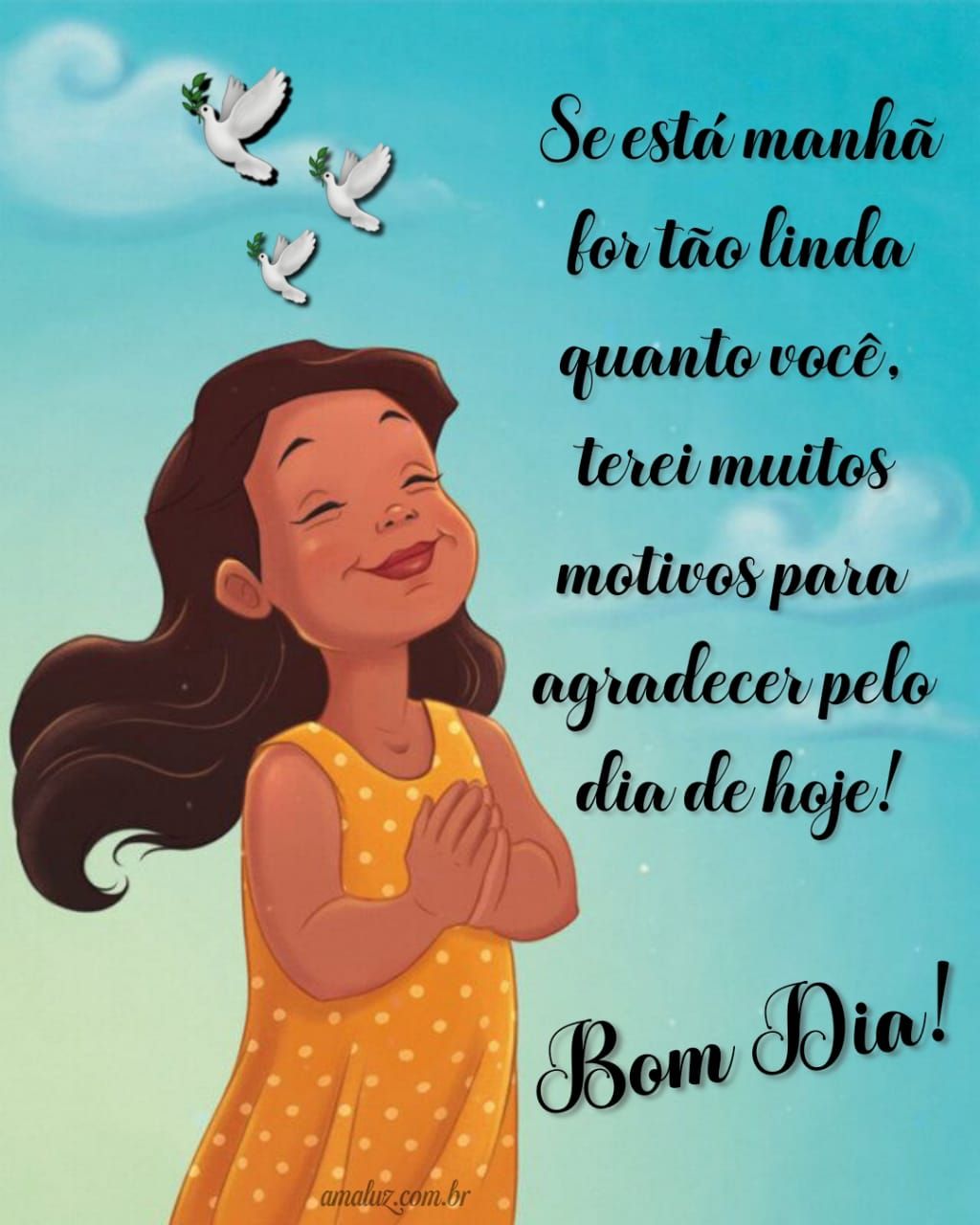 Bom dia carinhoso para WhatsApp