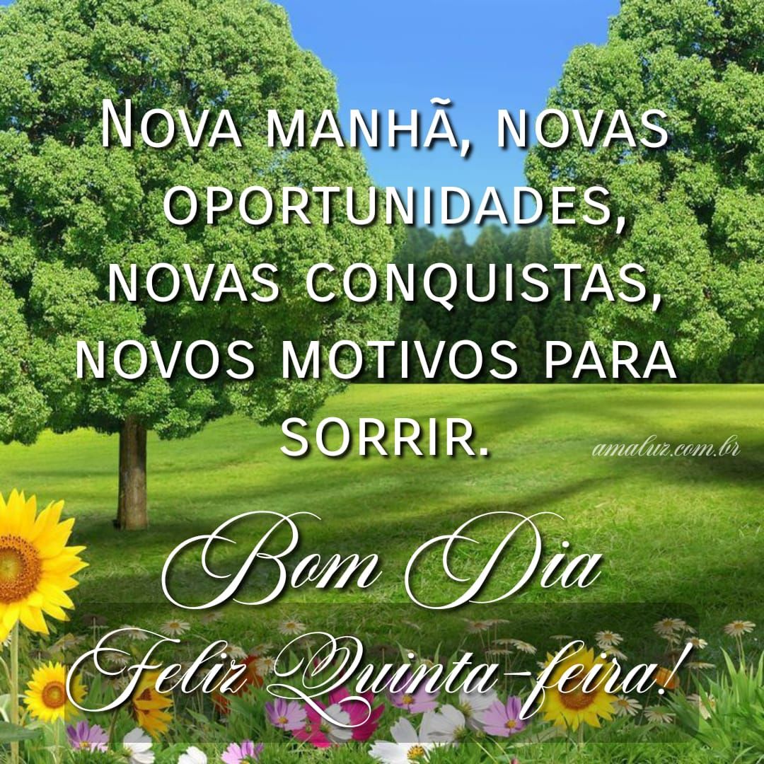 Comece a manhã de quinta feira com ótimismo