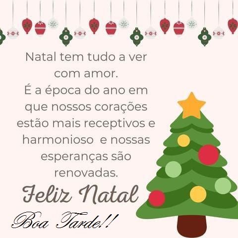 Boa tarde de natal feliz