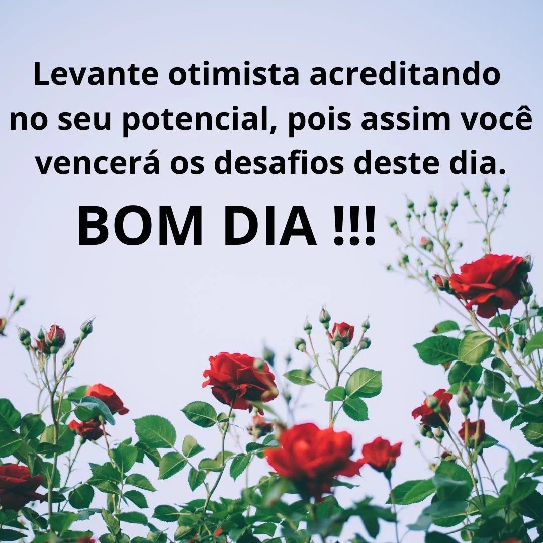 Bom dia com motivção e feliz domingo