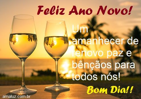 Bom dia de primeiro de janeiro
