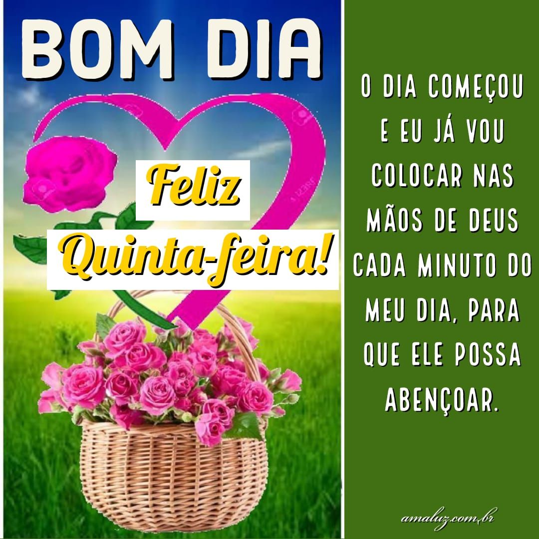 Bom dia quinta feira com imagens bonitas