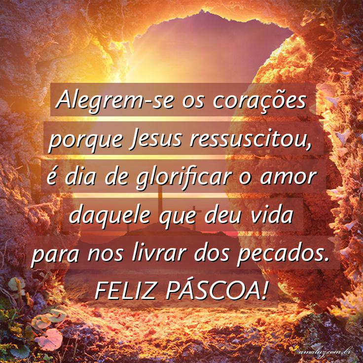 Frases curtas para páscoa