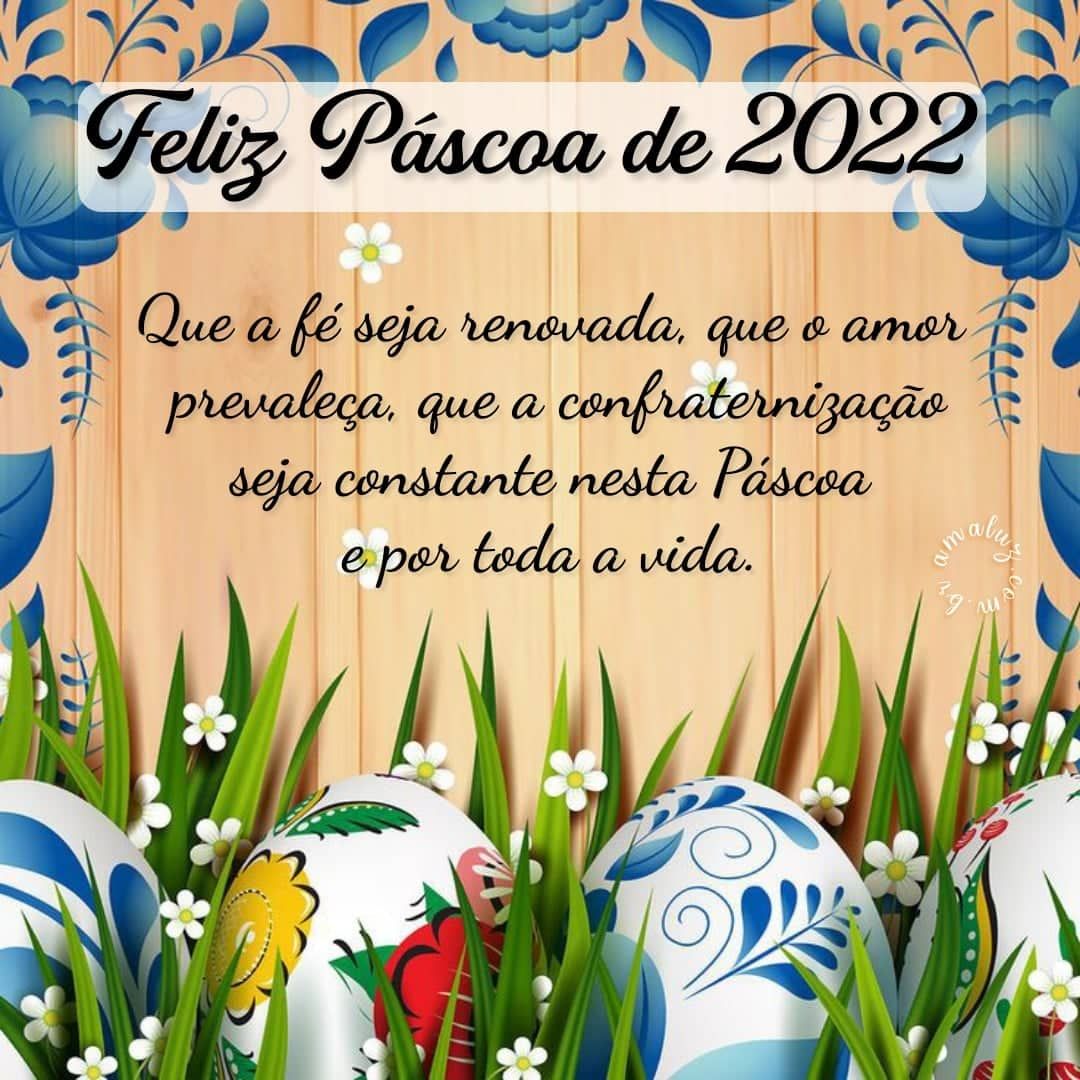 Mensagens de feliz páscoa de 2022