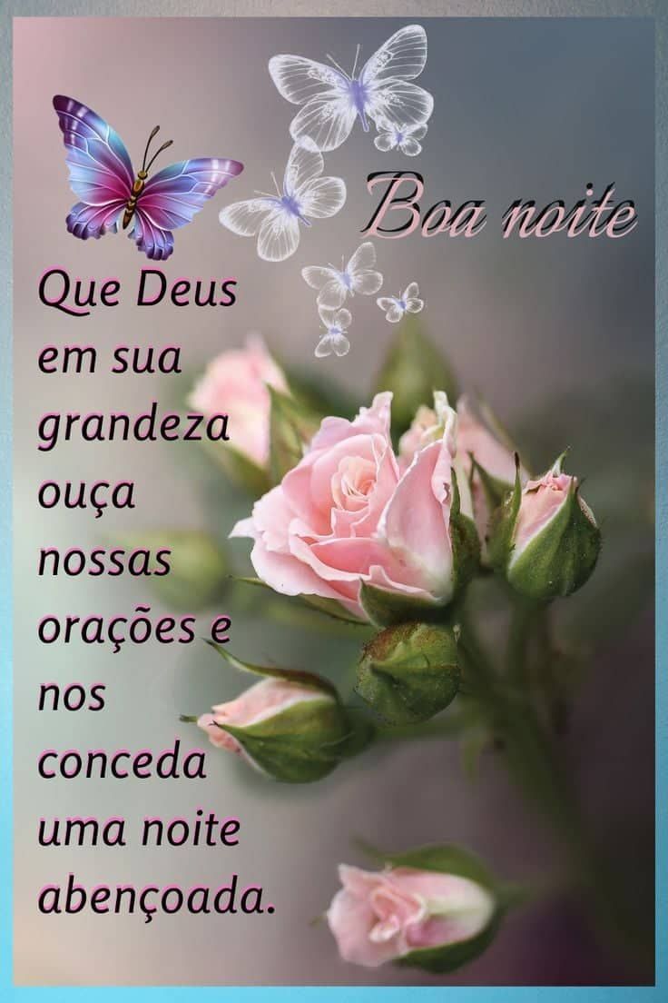 Boa noite com mensagens positivas