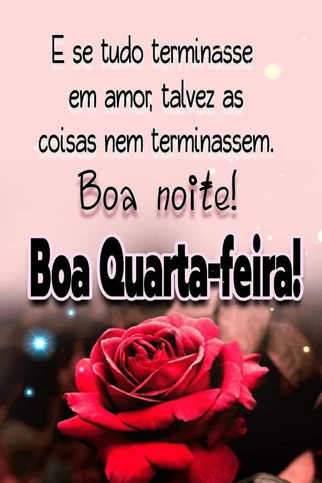 Boa noite e desde de já boa quarta feira