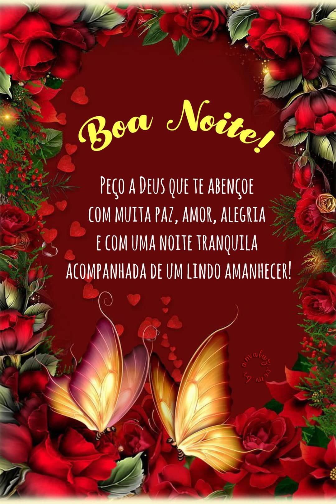 Boa noite que Deus te abençoe com muita paz