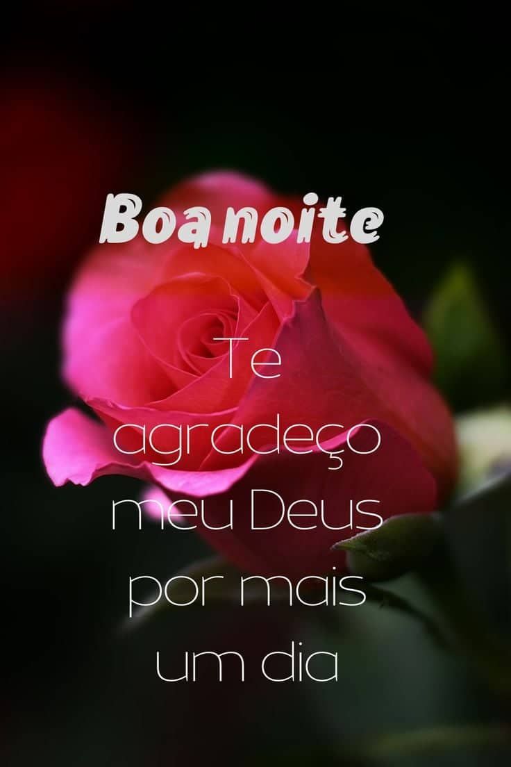 Boa noite te agradeço Deus por mais este dia