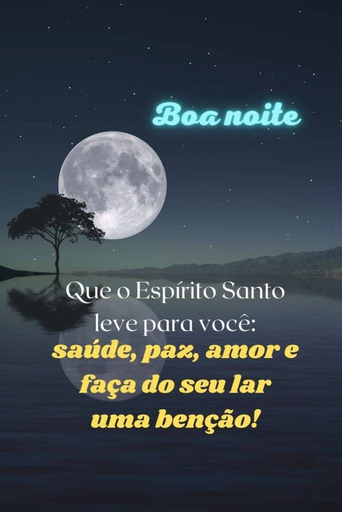 Boa noite com mensagens esperançosas