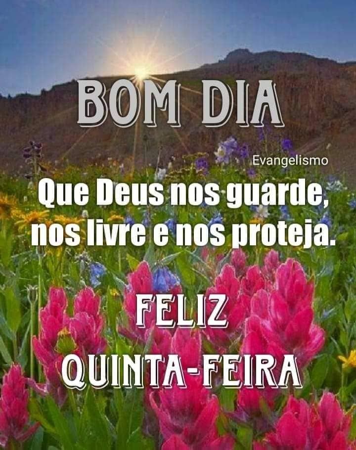 Bom dia e uma feliz quinta feira