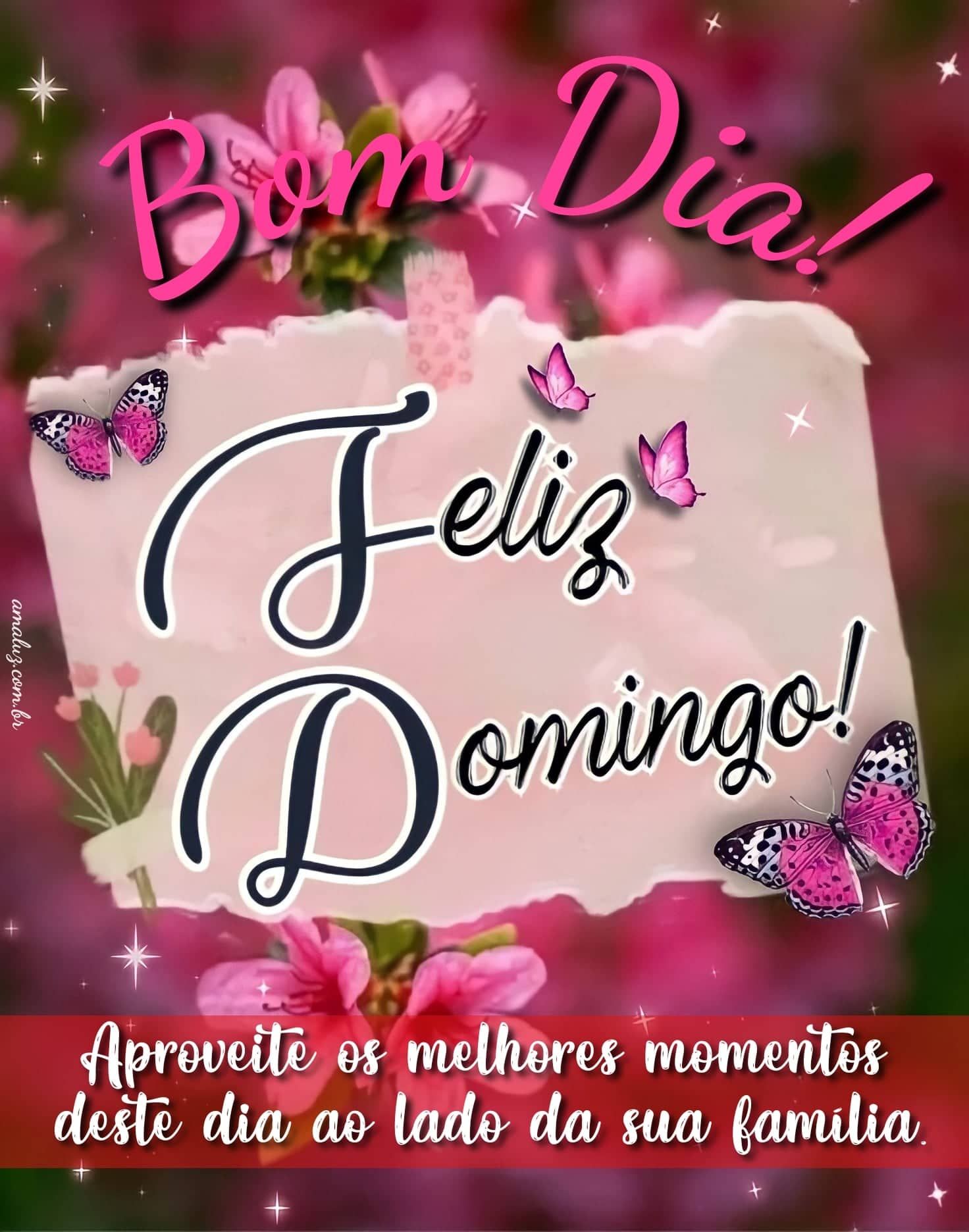 Bom dia família feliz domingo