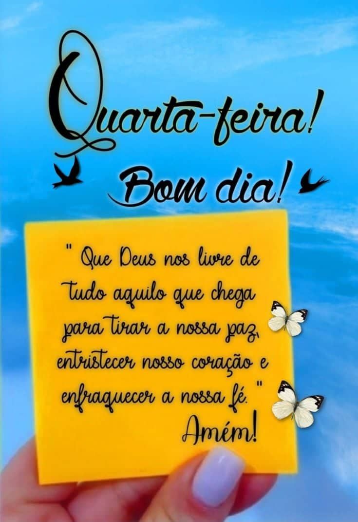 Bom dia quarta feira com Deus
