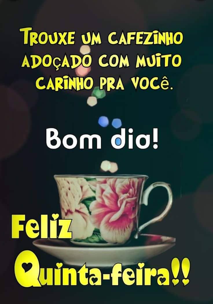 Com carinho um bom dia de quinta feira cheio de paz