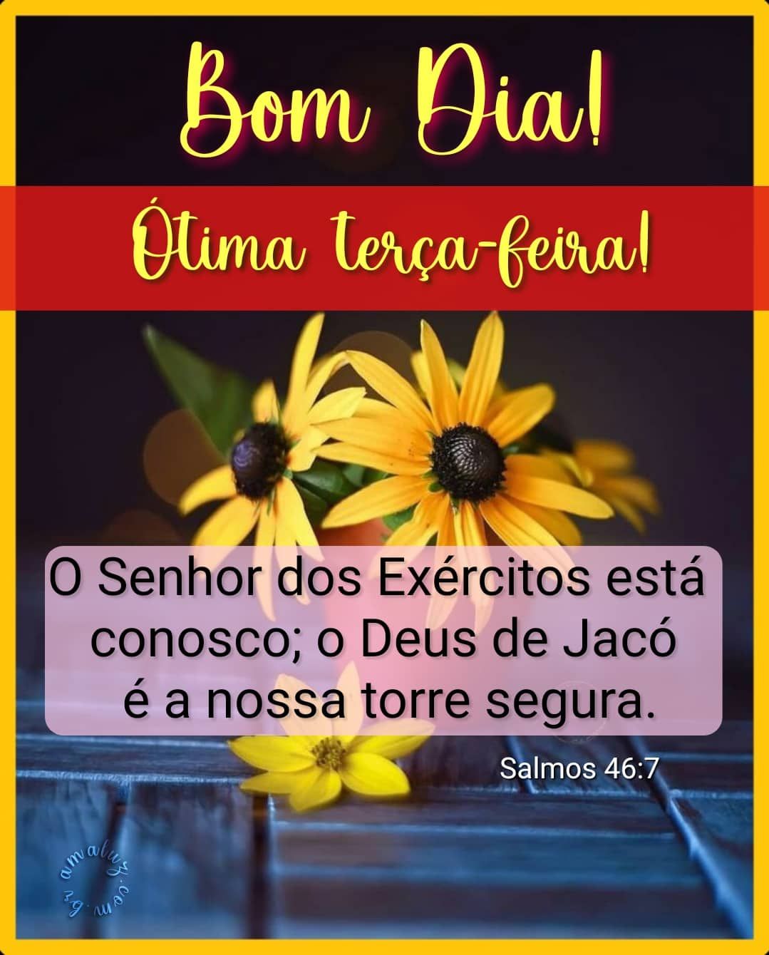 Deixa a marca do meu carinho de manhã bom dia e feliz terça feira