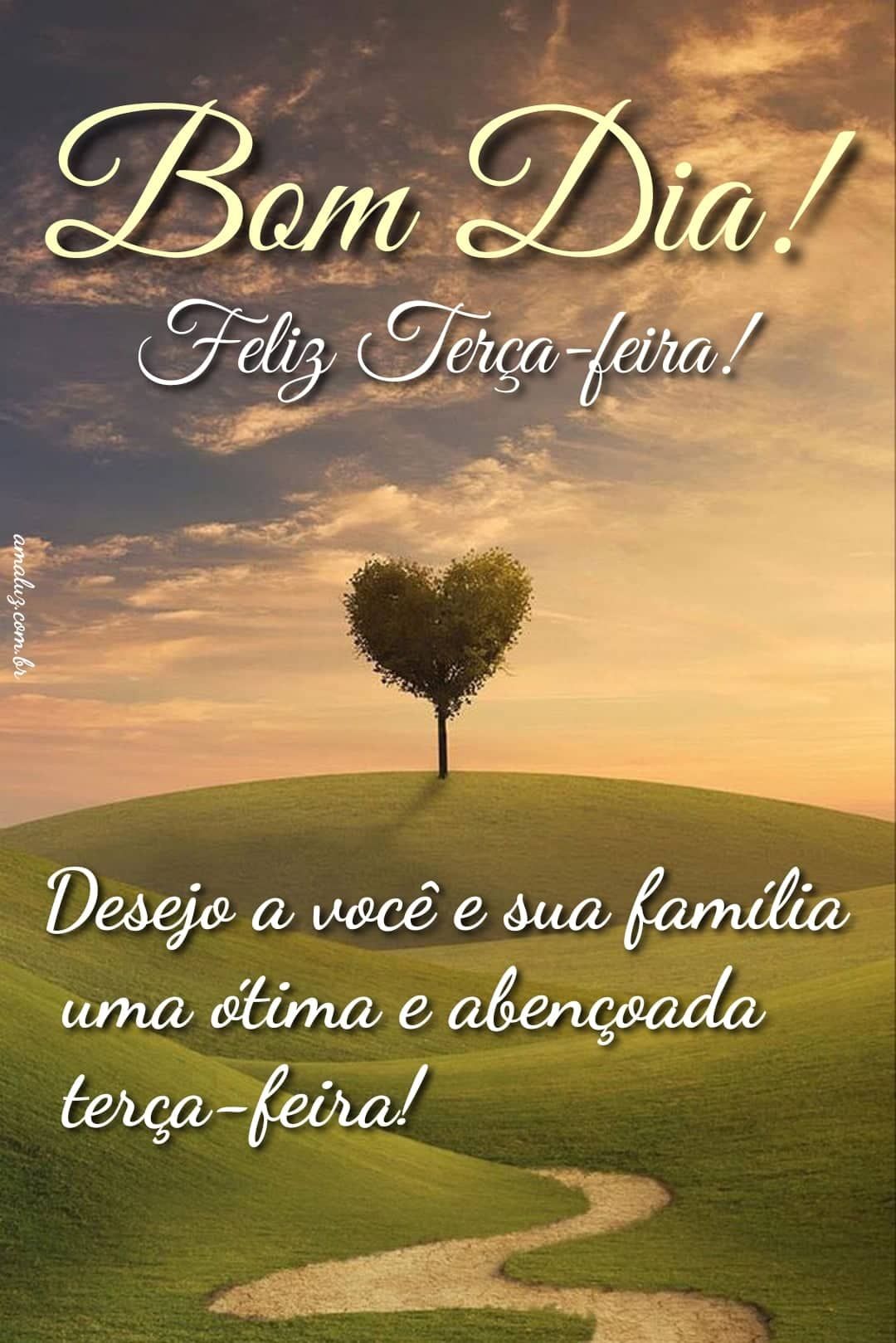 Desejo para você e sua família um bom dia de terça feira abençoada