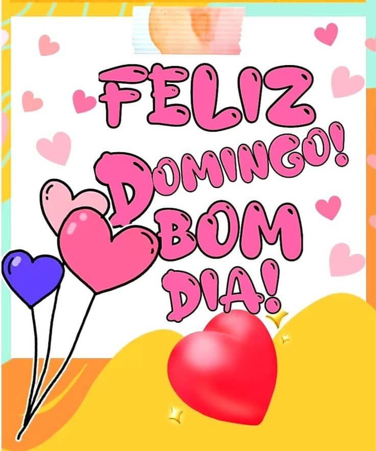 Feliz domingo a todos bom dia