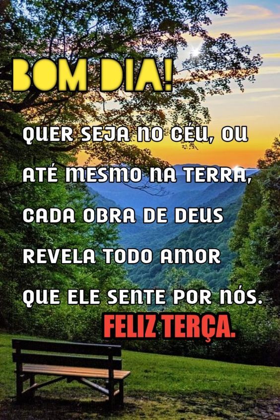 Feliz terça feira, o ceu esta lindo hoje bom dia
