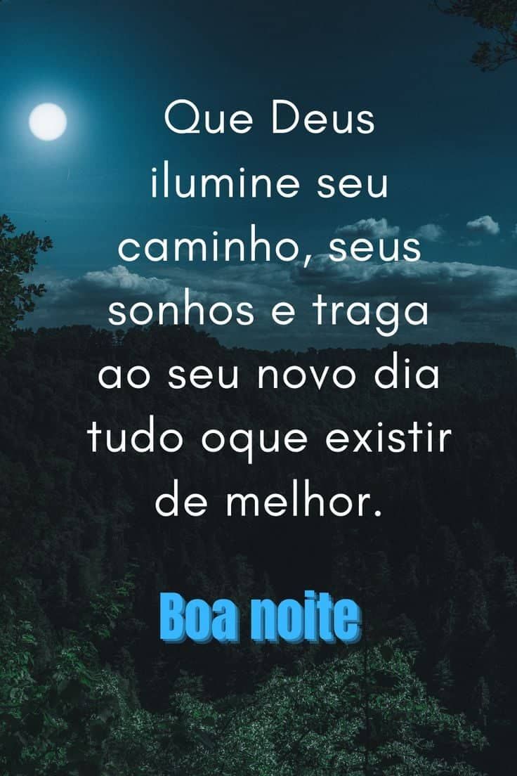 Mensagens de Deus e boa noite