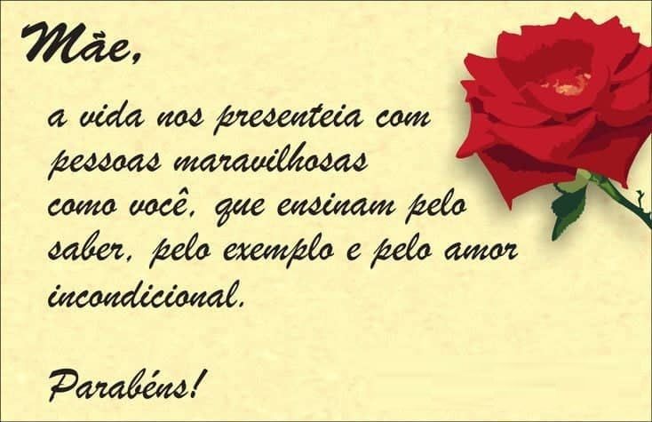 Parabéns a todas as mães