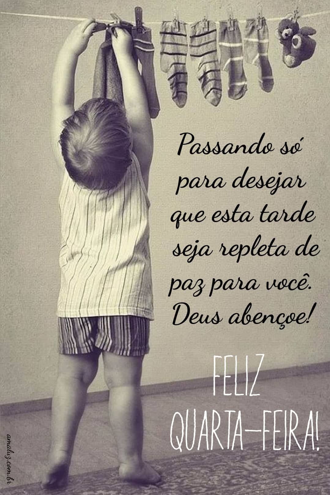 Passando para desejar uma boa tarde de quarta feira