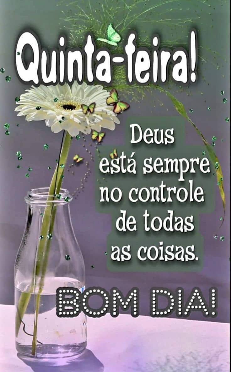Quinta feira bom dia a todos
