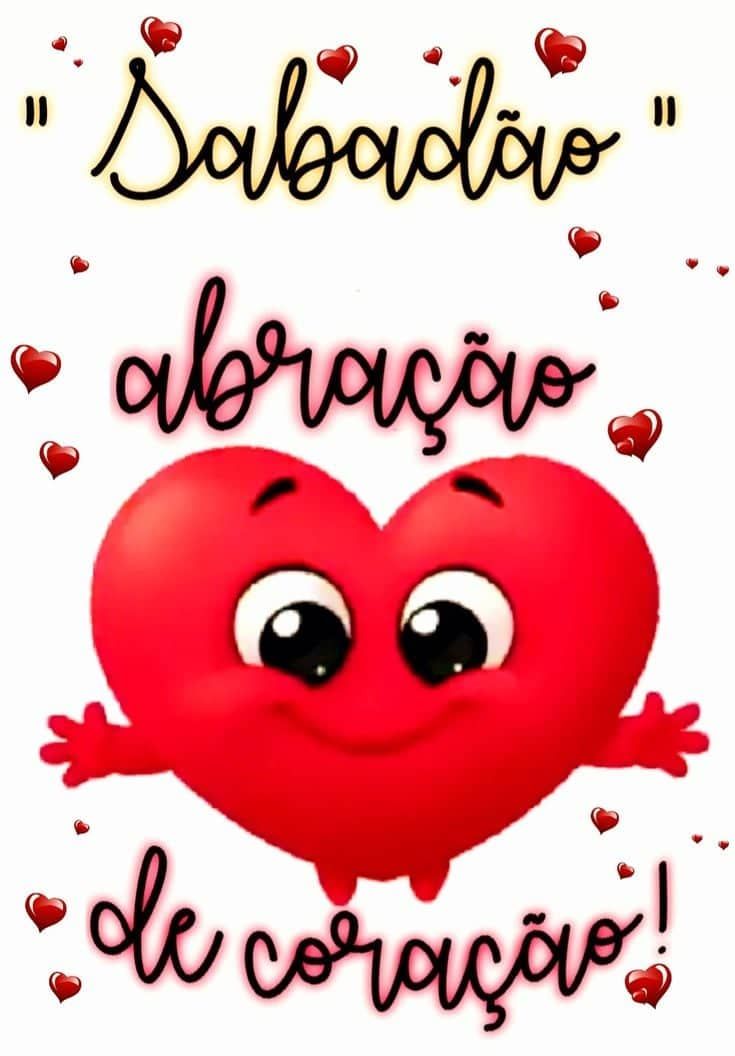 Sabadão chegou bom dia figurinhas