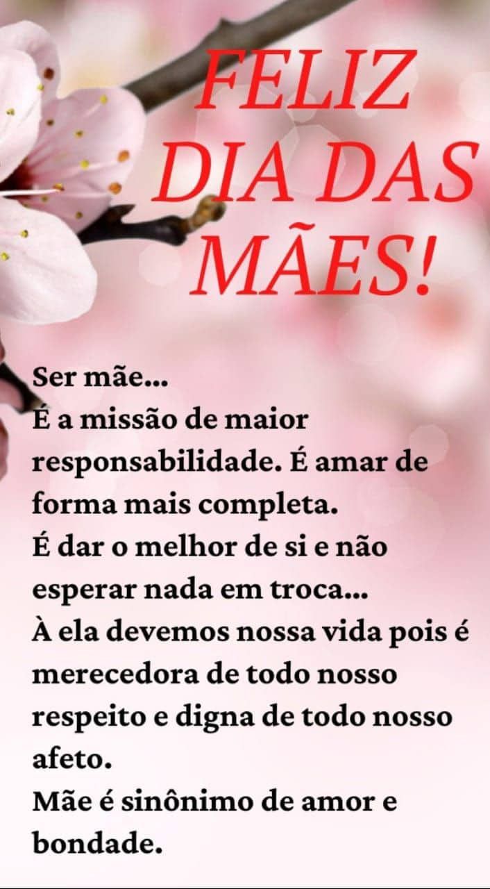 Textos emocionantes dia das mães