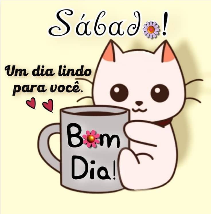 Um lindo dia de sábado para você bom dia