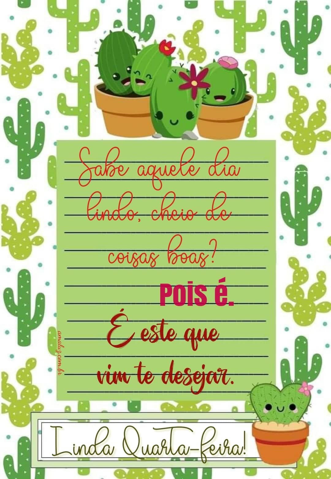 Bom dia linda quarta feira