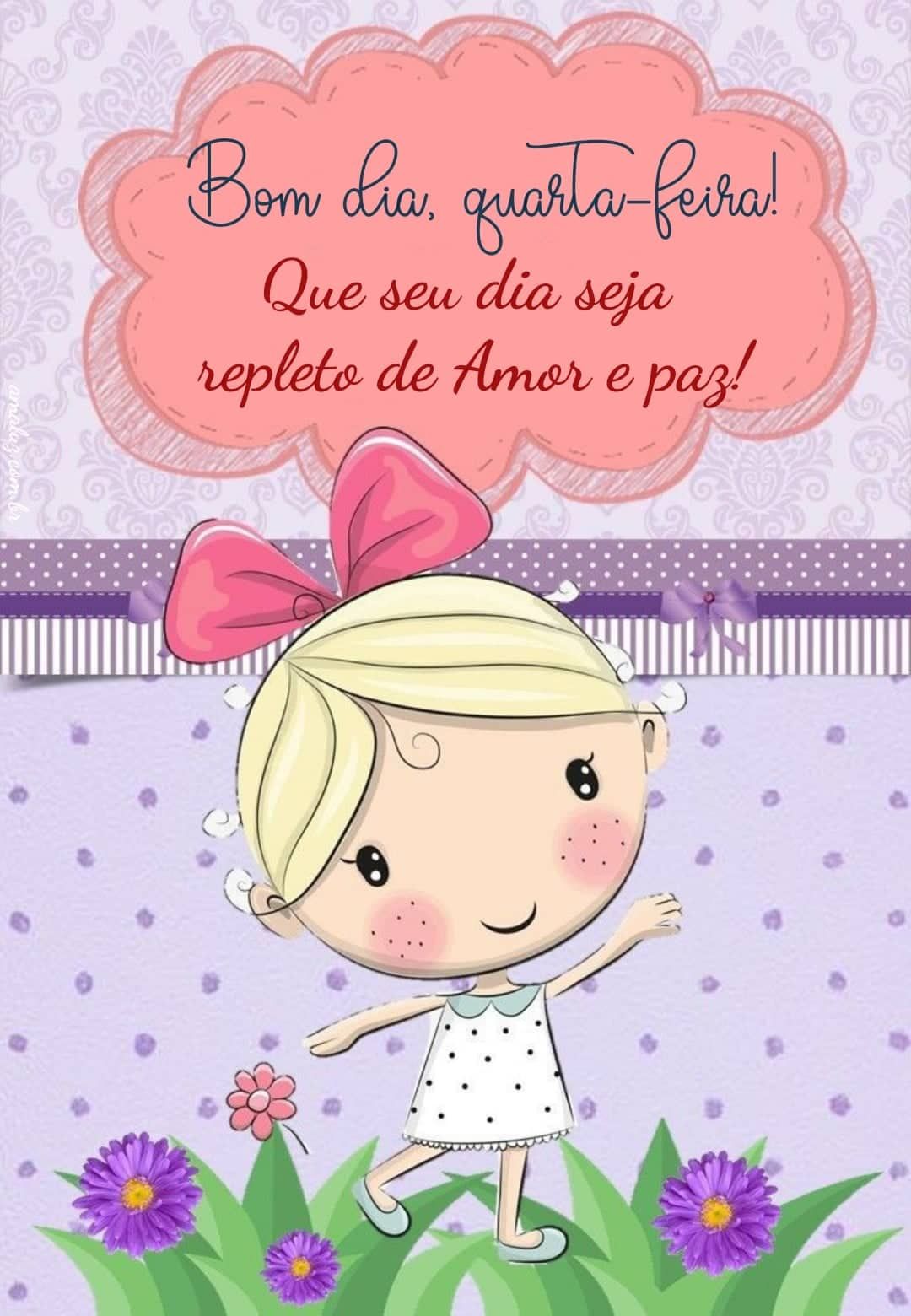 Bom dia quarta feira viva o dia com paz e amor