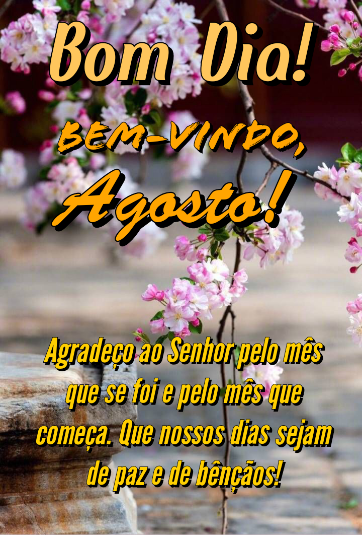 36 Mensagens de Bem-vindo, Agosto! Imagens Lindas Frases e Bom dia