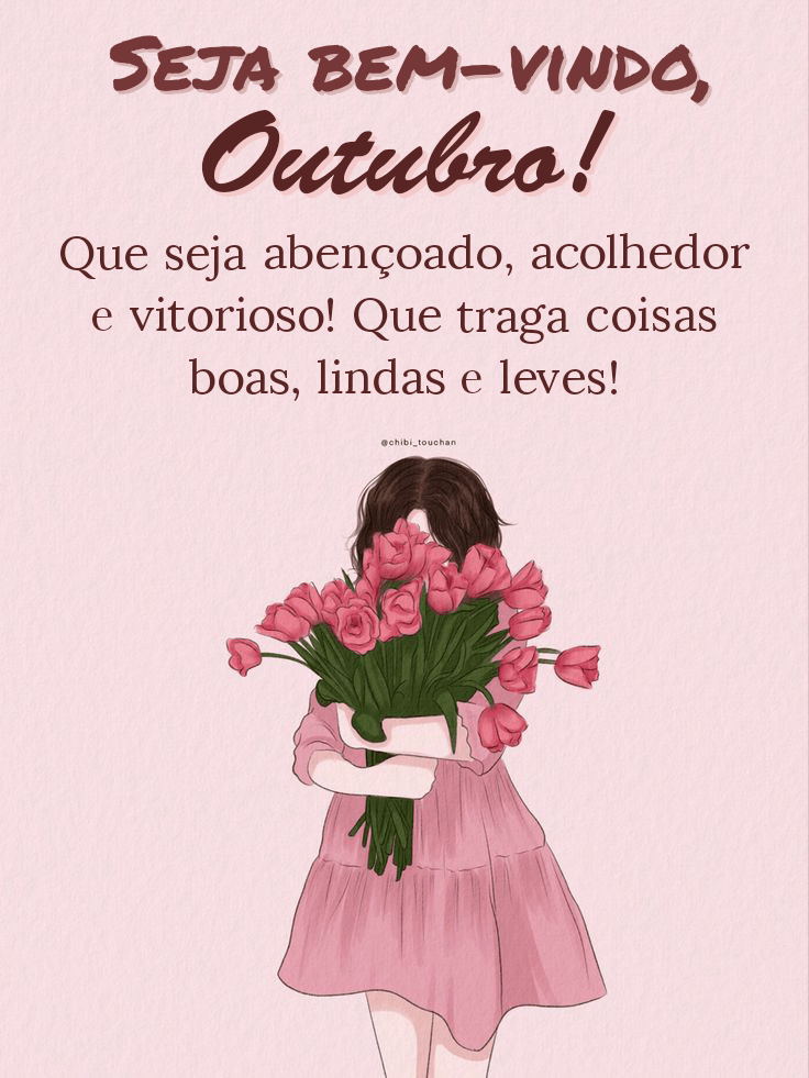 Imagens para desejar boas vindas a outubro