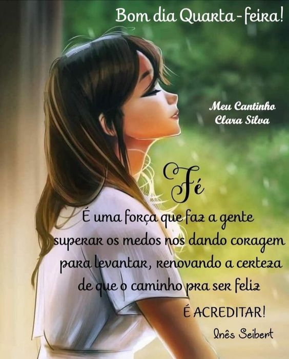 Bom dia Quarta-feira com fé