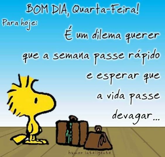 Que a semana passe rápido