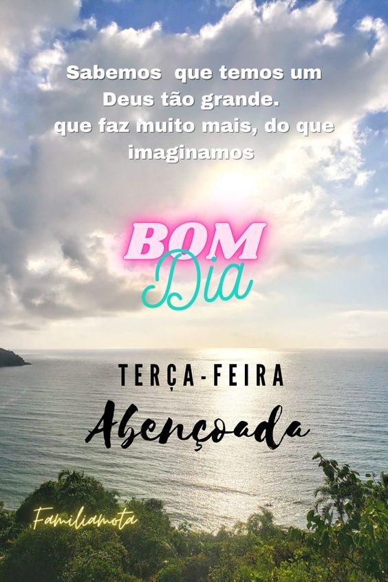 Bom dia terça-feira abençoada
