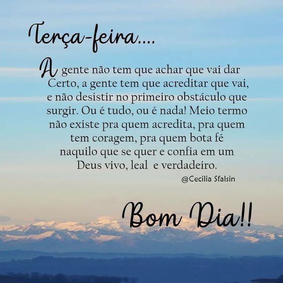 terça-feira bom dia