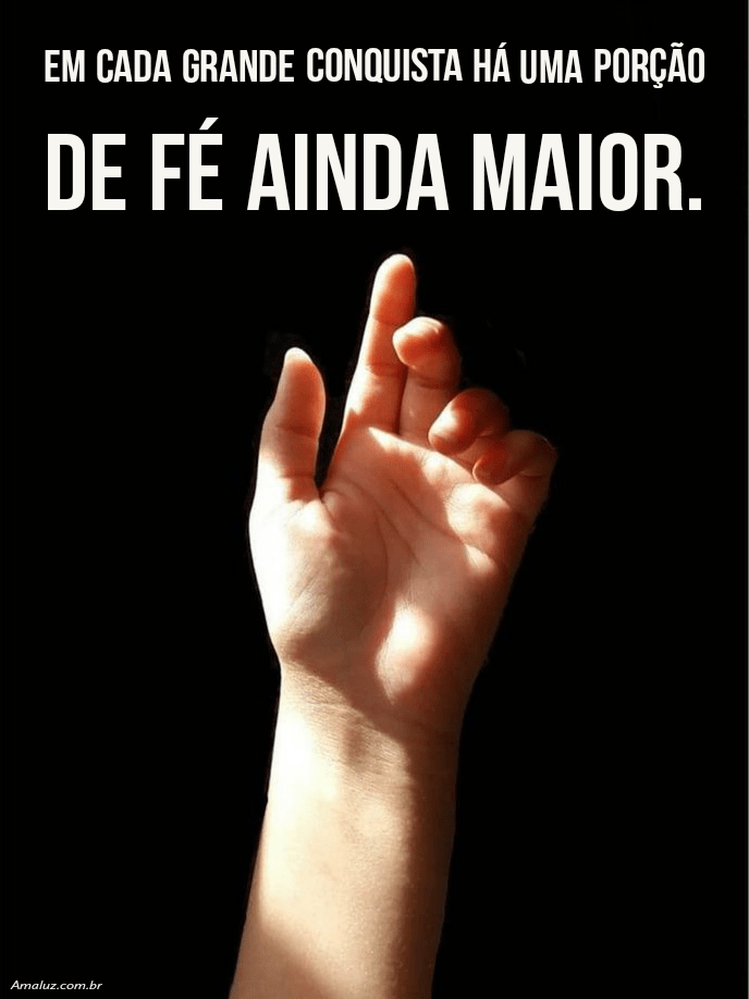 Motivação com fé e conquistas