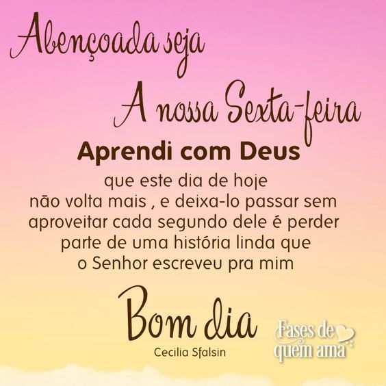 Abençoada seja nossa sexta