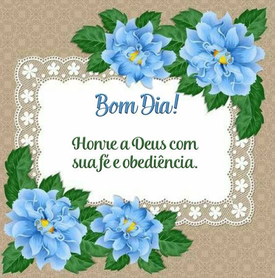 Bom dia mensagem