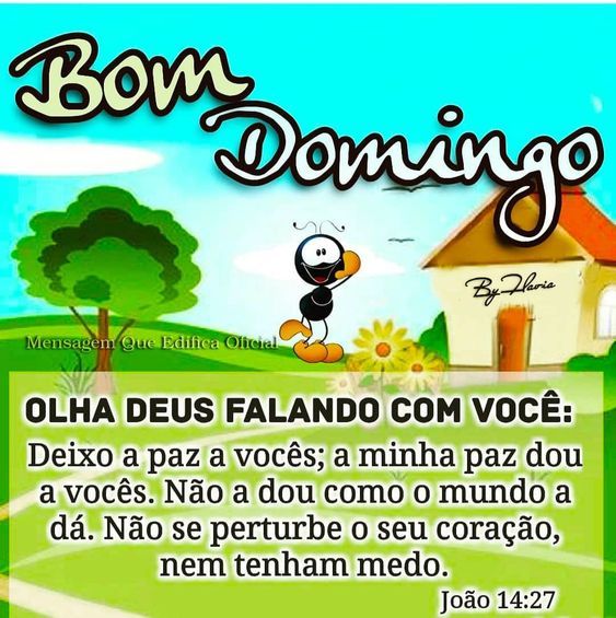 Bom domingo João 14:27