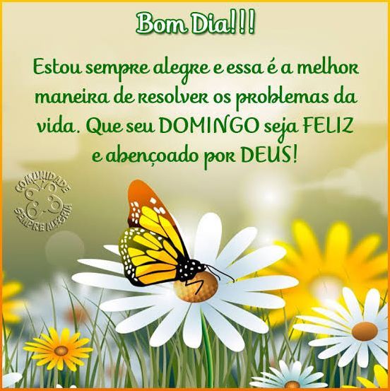 Seu Domingo seja feliz