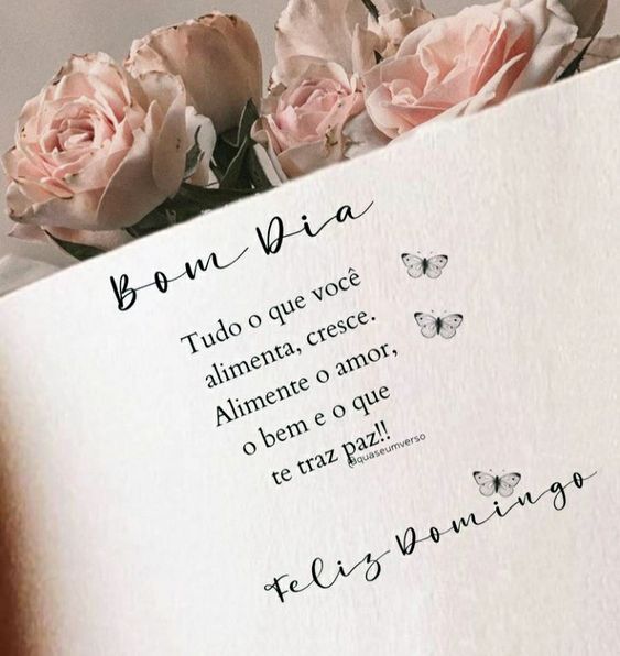 Bom dia feliz domingo
