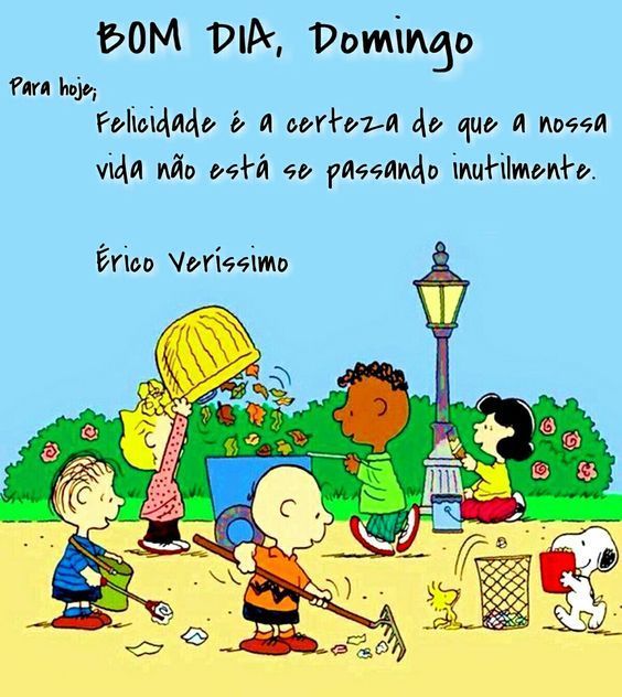 Bom dia domingo felicidade